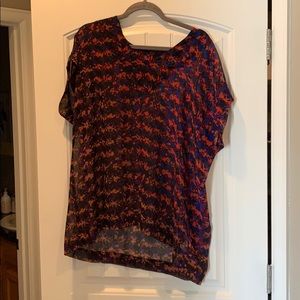 CAbi sheer flowy blouse